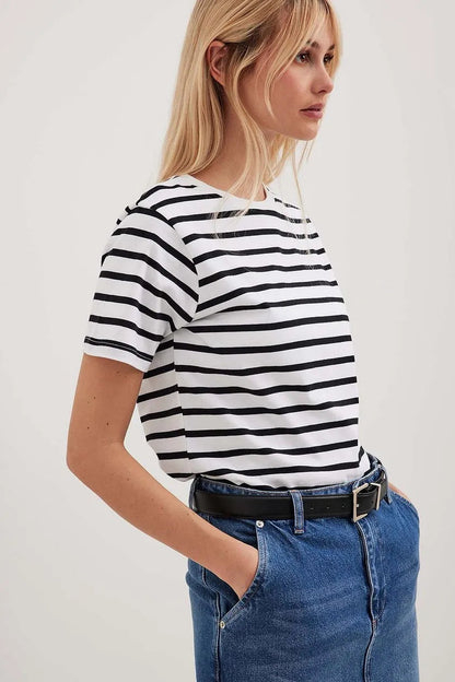 Short Sleeve Striped T-Shirt - RusHush