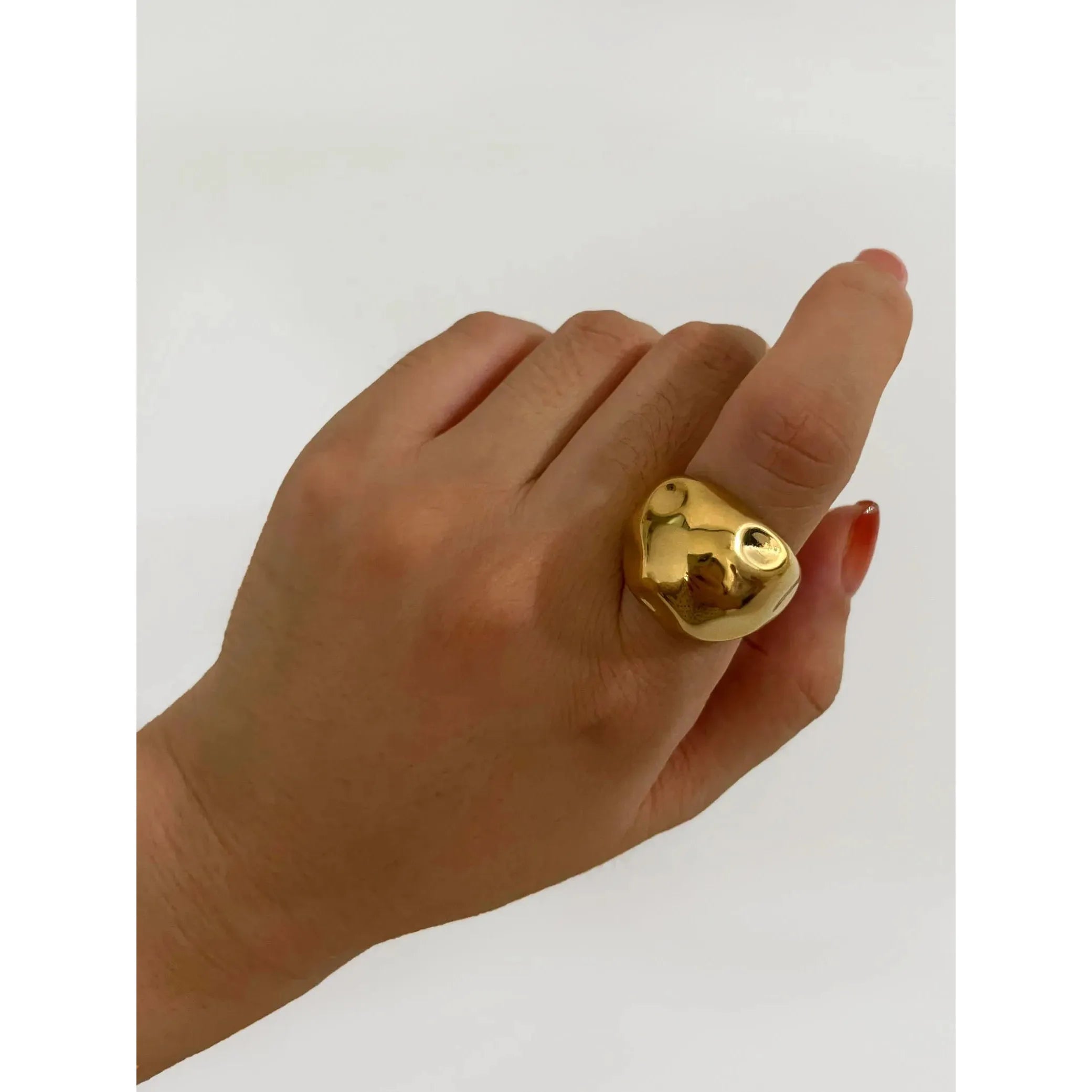 Bold Chunky Gold Ring - Statement Piece