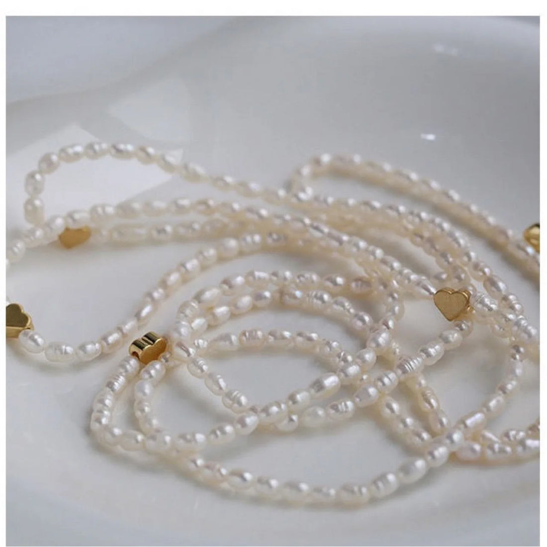 Long Freshwater Pearl Necklace with Rice Shaped Pearls - Elegant &amp; Multi-Wear