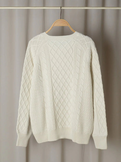 Front Buttons Twist Knit Sweater - RusHush