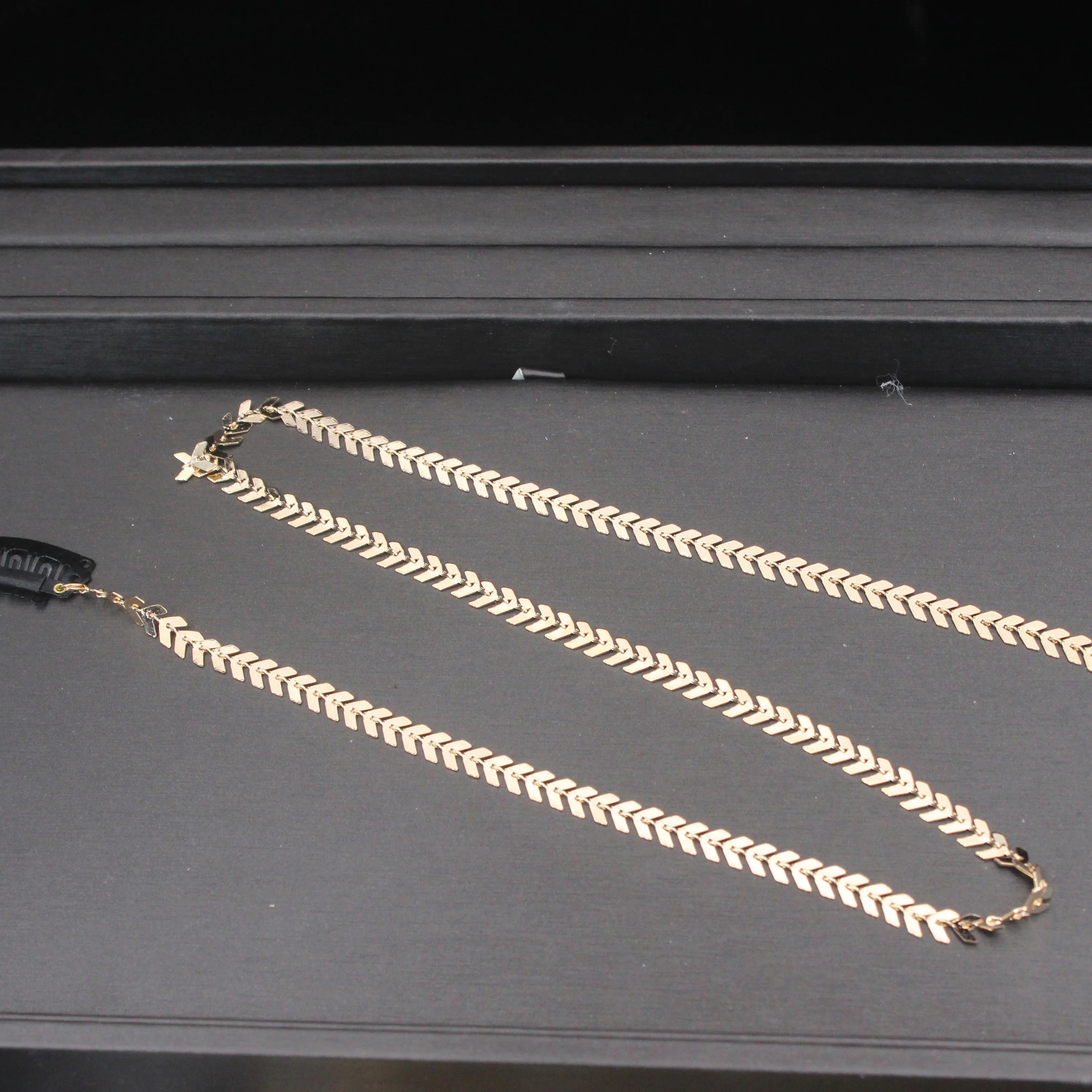 Gold Leaf Hair Chain – Elegant Braided Hair Accessory