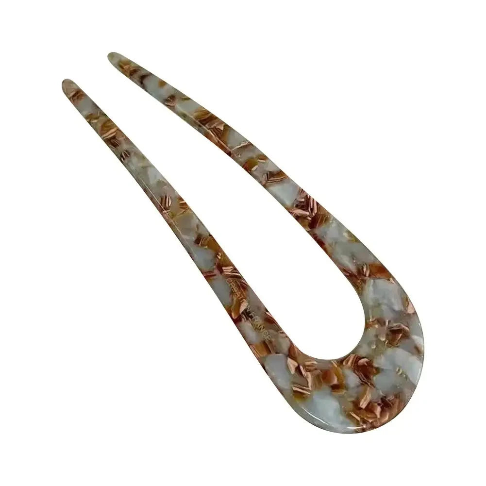 Tortoiseshell Hair Fork – Vintage-Inspired French Twist Hairpin