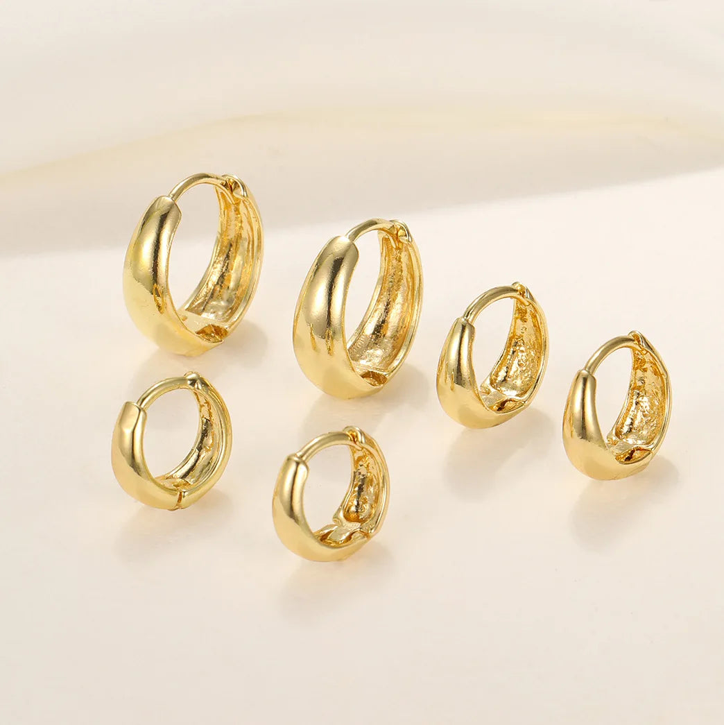 6Pcs/set Minimalist Huggie Hoop Earring