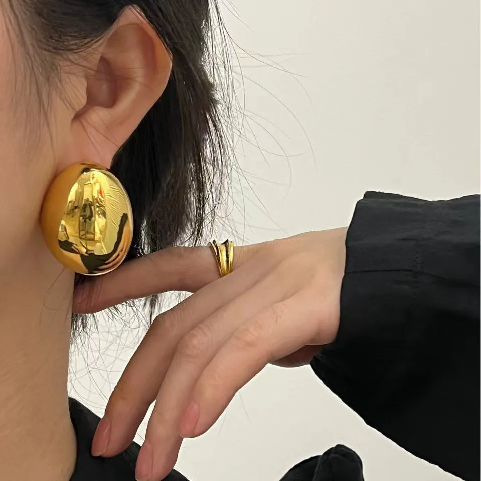 Sculptural Orb Earrings For Women - RusHush