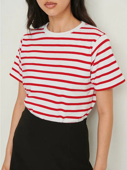 Short Sleeve Striped T-Shirt - RusHush