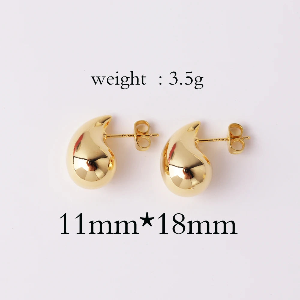 Chunky Dome Drop Earrings